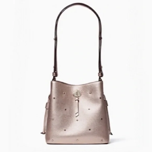 Kate Spade Metallic Marti Spade Stud Bag - Picture 5 of 6